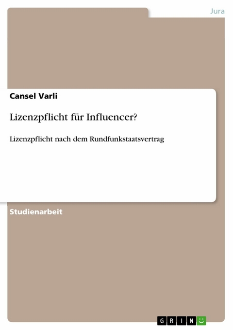 Lizenzpflicht f&uuml;r Influencer? - Cansel Varli