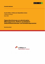 Pigmentbestimmung von phototrophen Mikroorganismen. Einfluss verschiedener Zellaufschlussmethoden und Extraktionsparameter - Dominik Hofmann