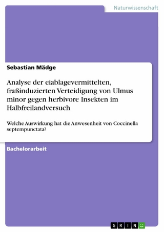 Analyse der eiablagevermittelten, fraßinduzierten Verteidigung von Ulmus minor gegen herbivore Insekten im Halbfreilandversuch