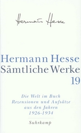S&auml;mtliche Werke in 20 B&auml;nden und einem Registerband - Hermann Hesse