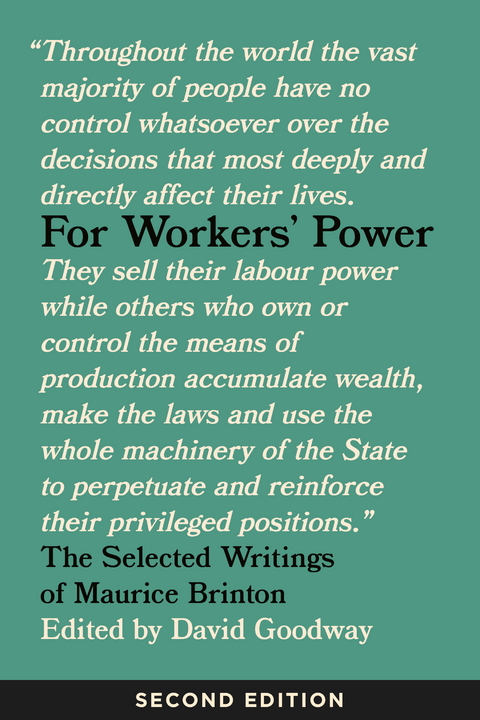 For Workers' Power - Maurice Brinton