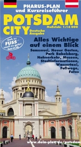Pharus-Plan und Kurzreisef&uuml;hrer Potsdam City, 1:16000