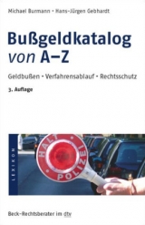 Bu&szlig;geldkatalog von A - Z - Michael Burmann, Hans-J&uuml;rgen Gebhardt