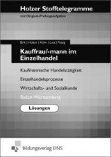 Stofftelegramme / Stofftelegramm Kauffrau/ -mann im Einzelhandel - Birk, Fritz; Holzer, Volker; Kühn, Gerhard; Lutz, Karl; Patzig, Ulrich