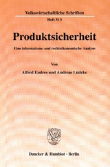 Produktsicherheit. - Andreas L&uuml;deke, Alfred Endres
