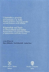 Kriminalit&auml;t und Justiz in Deutschland und Italien - Criminalit&agrave; e giustizia in Germania e in Italia. - 