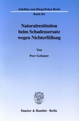 Naturalrestitution beim Schadensersatz wegen Nichterf&uuml;llung. - Peer Gebauer