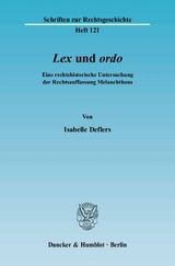 "Lex" und "ordo". - Isabelle Deflers