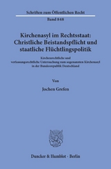 Kirchenasyl im Rechtsstaat: Christliche Beistandspflicht und staatliche Fl&uuml;chtlingspolitik. - Jochen Grefen
