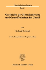 Geschichte der Menschenrechte und Grundfreiheiten im Umri&szlig;. - Gerhard Oestreich