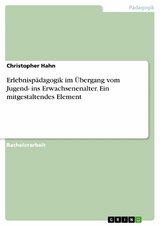Erlebnisp&auml;dagogik im &Uuml;bergang vom Jugend- ins Erwachsenenalter. Ein mitgestaltendes Element - Christopher Hahn