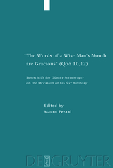"The Words of a Wise Man's Mouth are Gracious" (Qoh 10,12) - 
