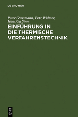 Einf&uuml;hrung in die thermische Verfahrenstechnik - 