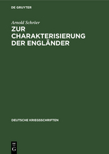 Zur Charakterisierung der Engl&auml;nder - Arnold Schr&ouml;er