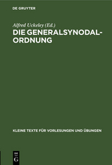 Die Generalsynodal-Ordnung - 