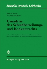 Grundriss des Schuldbetreibungs- und Konkursrechts - Kurt Amonn, Fridolin Walther