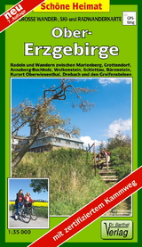Gro&szlig;e Wander-, Ski- und Radwanderkarte Obererzgebirge
