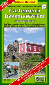 Radwander- und Wanderkarte Gartenreich Dessau-W&ouml;rlitz und Umgebung