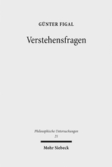 Verstehensfragen - G&uuml;nter Figal