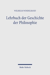 Lehrbuch der Geschichte der Philosophie - Wilhelm Windelband