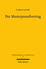 Der Musterproze&szlig;vertrag - Florian Jacoby