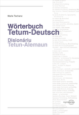 W&ouml;rterbuch Tetum-Deutsch - Maria Tschanz