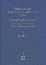 Das Lexikon &raquo;&Uuml;ber die Syntax&laquo; - Daniela Petrova