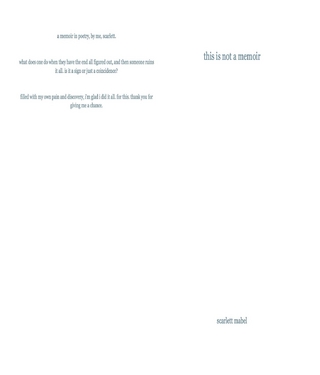 This is Not a Memoir