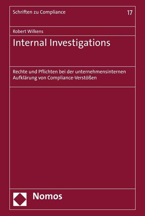 Internal Investigations - Robert Wilkens