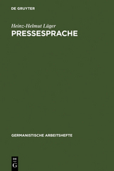 Pressesprache - Heinz-Helmut L&uuml;ger