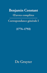 Correspondance 1774&ndash;1792