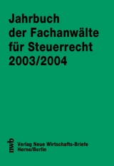 Jahrbuch der Fachanw&auml;lte f&uuml;r Steuerrecht