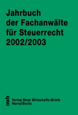 Jahrbuch der Fachanw&auml;lte f&uuml;r Steuerrecht