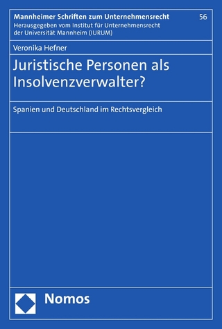 Juristische Personen als Insolvenzverwalter?