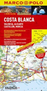 MARCO POLO Karte Costa Blanca, Valencia, Alicante, Castell&oacute;n, Murcia 1:200 000