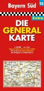 Generalkarte Deutschland Extra. 1:200000 / Bayern Süd - 