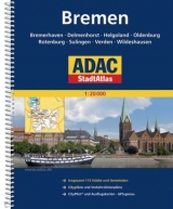ADAC StadtAtlas Bremen mit Bremerhaven, Delmenhorst, Helgoland, Oldenburg