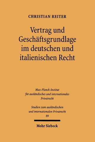 Vertrag und Geschäftsgrundlage im deutschen und italienischen Recht