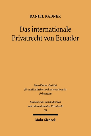 Das internationale Privatrecht von Ecuador