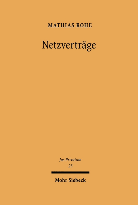 Netzverträge -  Mathias Rohe