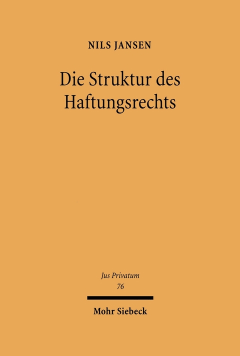 Die Struktur des Haftungsrechts -  Nils Jansen