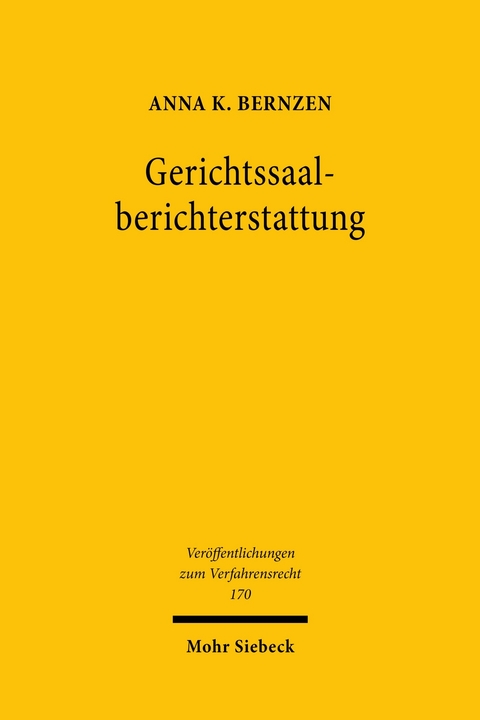 Gerichtssaalberichterstattung -  Anna K. Bernzen