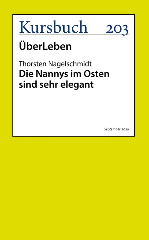 Die Nannys im Osten sind sehr elegant - Thorsten Nagelschmidt