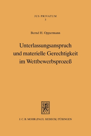 Unterlassungsanspruch und materielle Gerechtigkeit im Wettbewerbsprozeß