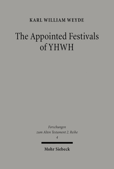 The Appointed Festivals of YHWH -  Karl William Weyde