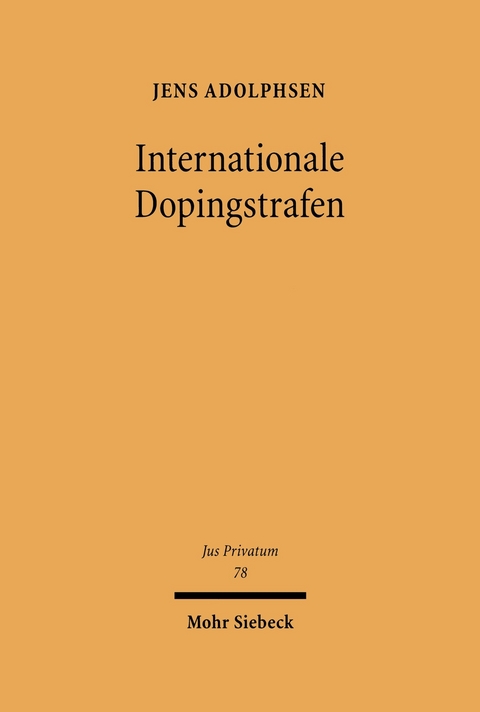 Internationale Dopingstrafen -  Jens Adolphsen