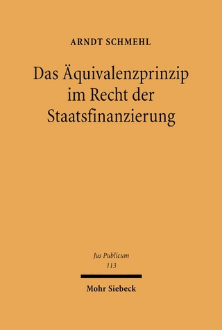 Das Äquivalenzprinzip im Recht der Staatsfinanzierung