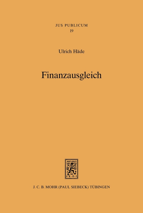 Finanzausgleich -  Ulrich H&auml;de