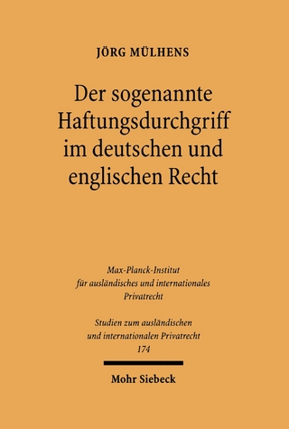 Der sogenannte Haftungsdurchgriff im deutschen und englischen Recht
