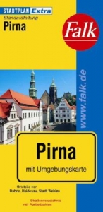 Falk Stadtplan Extra Standardfaltung Pirna mit Ortsteilen von Dohna, Heidenau, S